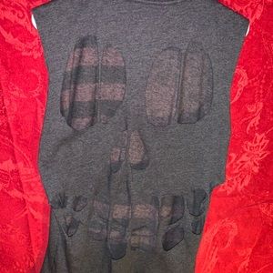 Custom Made Skull Sleeveless Cotten Tee